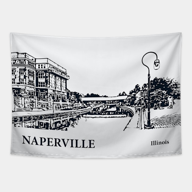 Naperville - Illinois Tapestry by Lakeric