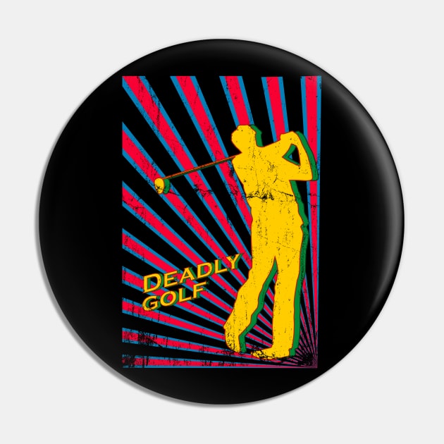 deadly golf retro Pin by osvaldoport76