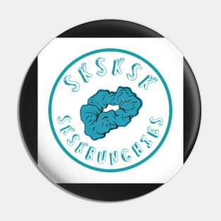 SKSKSK Scrunchie Sticker VSCOGRL Visco Girl Teal Pastel Gifts for Girls Pin