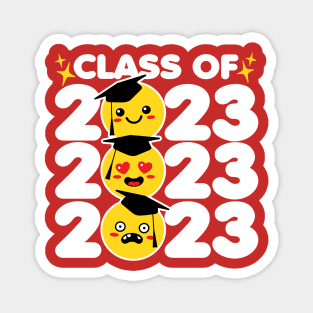 Class of 2023 Funny Kawaii Faces Magnet