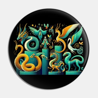 Fantastical Animals Pin