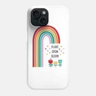 Plant grow bloom rainbow Phone Case