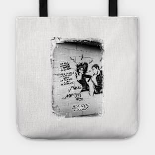 Paris Graffiti Wall Art Tote