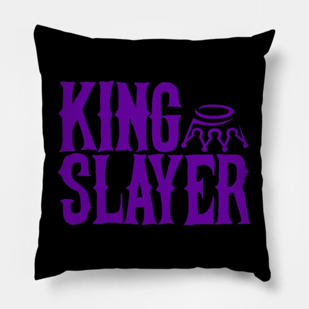 King Crown Slayer Pillow by Symbi Skuggi