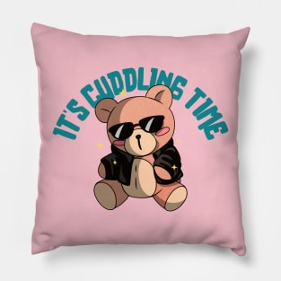 It's Cuddling Time Teddy Bear Pillow