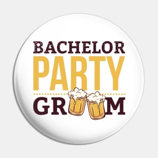 Bachelor Party Groom Pin