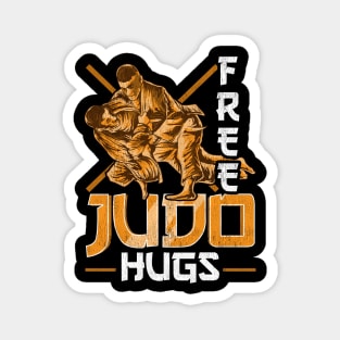 Cute & Funny Free Judo Hugs MMA Mixed Martial Arts Magnet