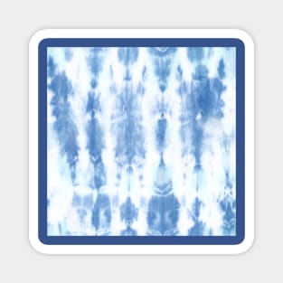 Blue Tie-Dye Pattern Magnet