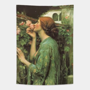 My Sweet Rose (aka The Soul of the Rose) by John William Waterhouse Tapestry