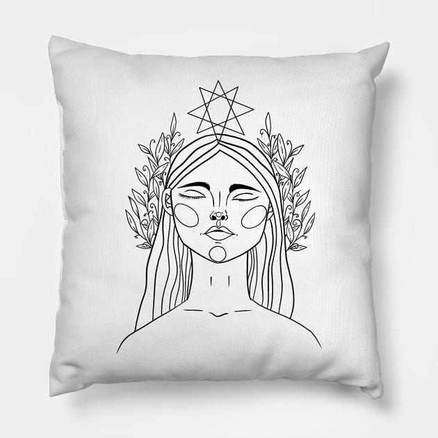 Enlightenment Pillow by The Immaculate Witch