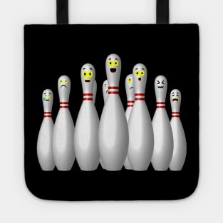 Scared Bowling Pins Tote