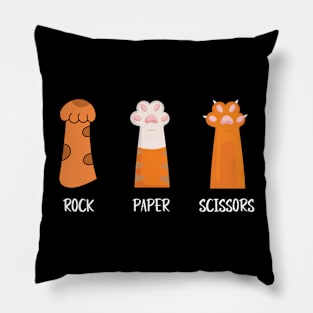 Rock Paper Scissors Pillow
