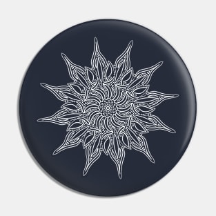 12 Pointed Sun Motif Pin