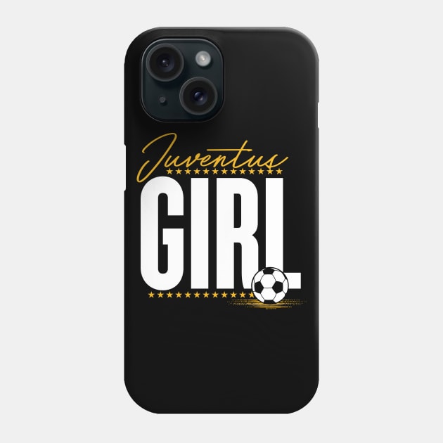 Juventus Fan Soccer Girl Phone Case by goodwordsco