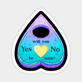 Pastel Goth Ouija Board Planchette Heart Valentine Magnet