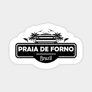 Praia de Forno Beach Brazil, Palm Trees Sunset Summer Magnet