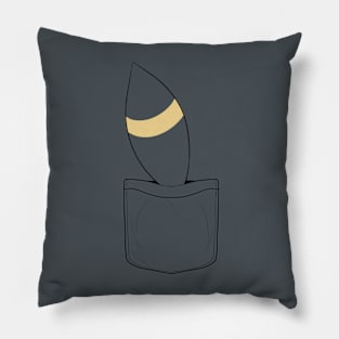 Dark fox tail (pocket) Pillow