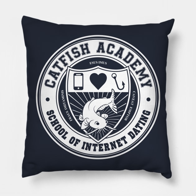 Catfish Academy Pillow by ACraigL