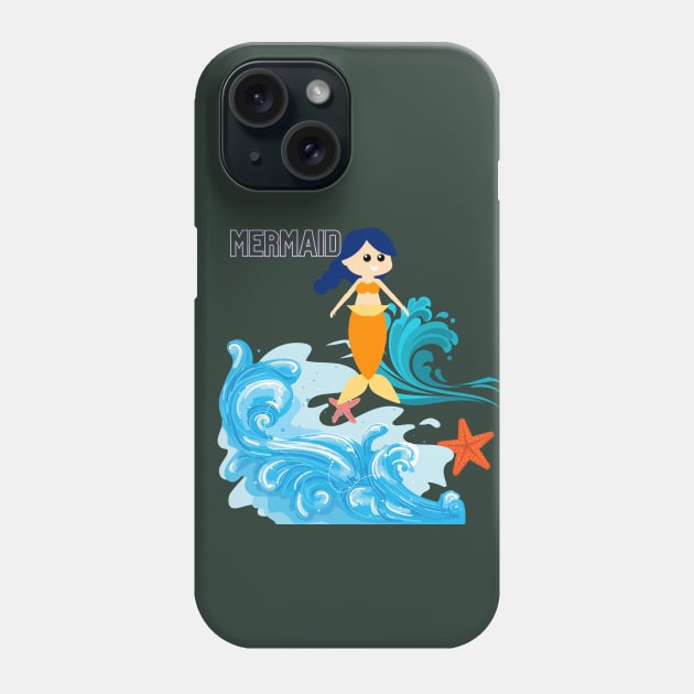 Mermaid Phone Case by JeDrin