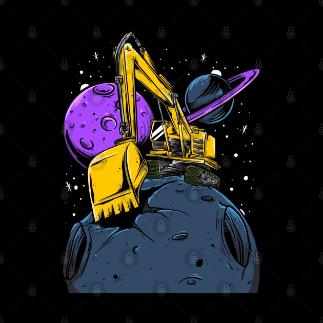 Funny Excavator Galaxy by damnoverload