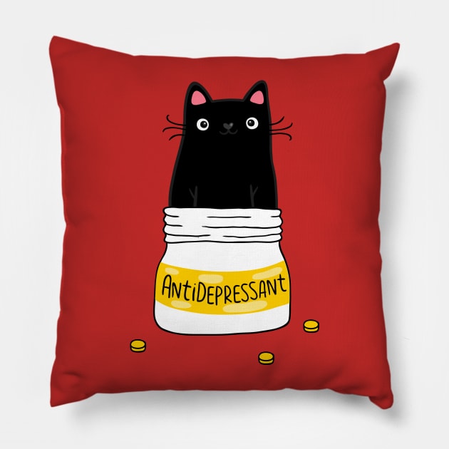 Fur antidepressant Pillow by kostolom3000