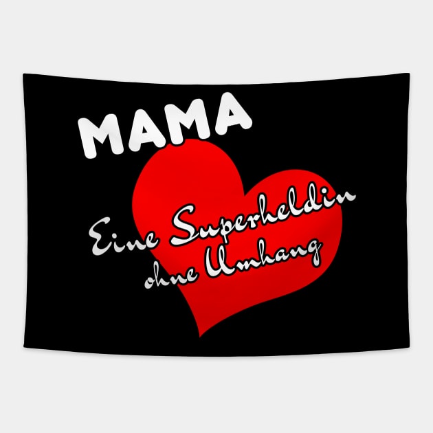 Mama, eine Superheldin ohne Umhang Tapestry by DePit DeSign