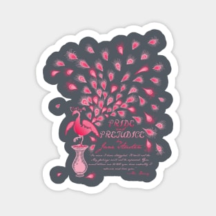 Paisley Peacock Pride and Prejudice: Girly Magnet