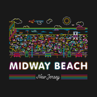 Midway Beach New Jersey Beach T-Shirt