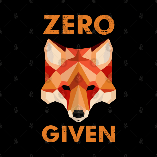 Zero Fox Given Cute Geometric Animal by Jay Diloy