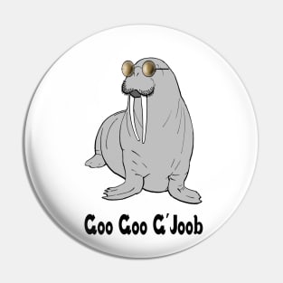 I am the Walrus button Pin