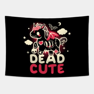 dead cute unicorn Tapestry