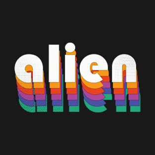 Retro Futuristic Alien T-Shirt