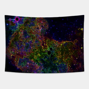 Black Panther Art - Glowing Edges 391 Tapestry