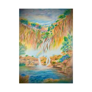 Rainbow in the waterfalls T-Shirt