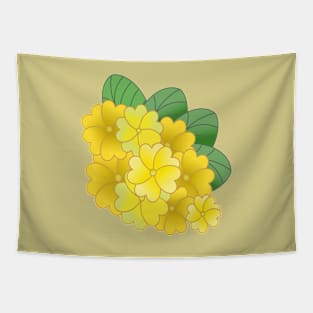 Yellow floral. Tapestry