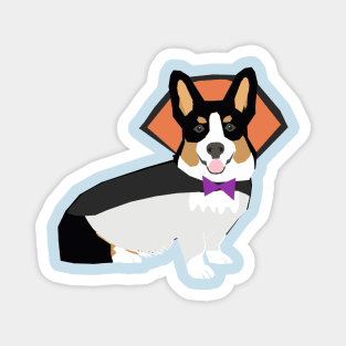 Tri Corgi Vampire Magnet