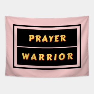 Prayer Warrior | Christian Typography Tapestry