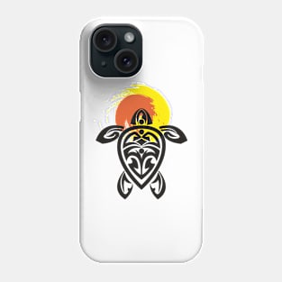 Tribal Turtle Island Sun Phone Case