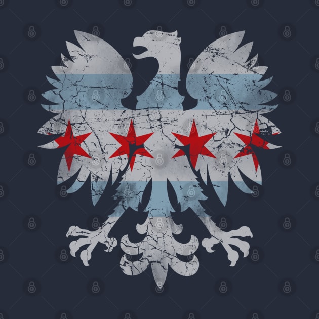 Vintage Chicago Flag Polish Eagle Heritage by E