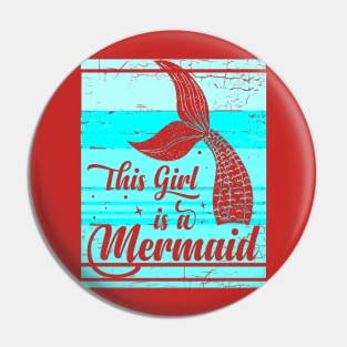 Girl Mermaid Pin