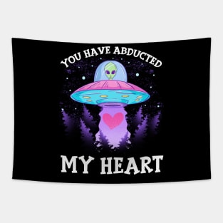 You Have Abducted My Heart Funny Alien Abduction Tapestry