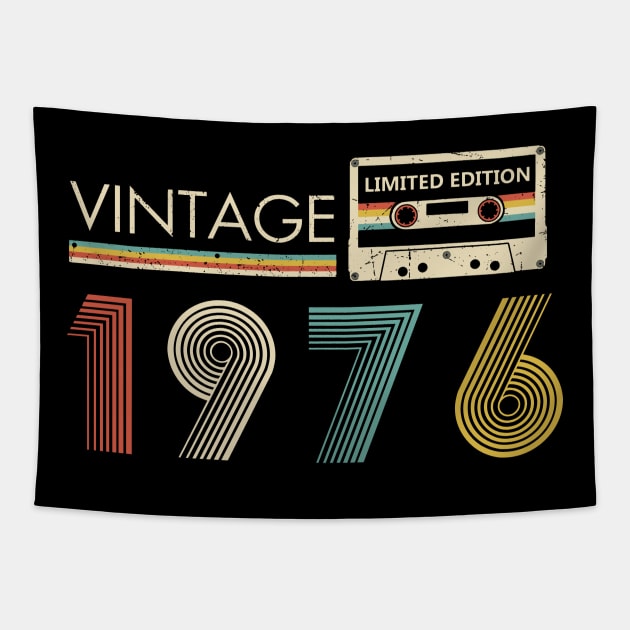 Vintage 1976 Limited Edition Cassette 48th Birthday Tapestry by Kontjo