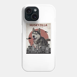 Huskyzilla - Giant Siberian Husky Dog Phone Case