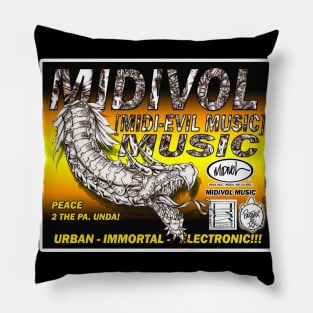 MIDIVOL MUSIC - BIO MECH DRAGON P3 Pillow