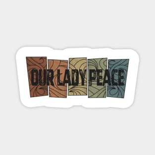 Our Lady Peace - Retro Pattern Magnet