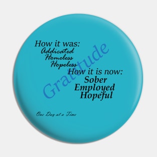 Homeless and Hopeless to Employed and Hopeful Design Pin