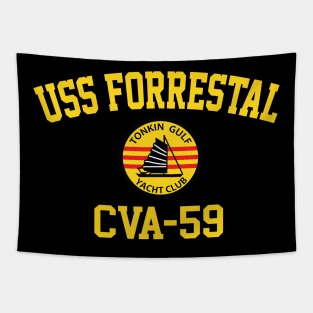 USS Forrestal CVA-59 Tonkin Gulf Yacht Club Tapestry