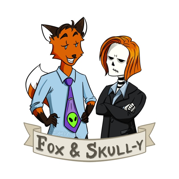 Fox and Skull-y by SamKatDiz