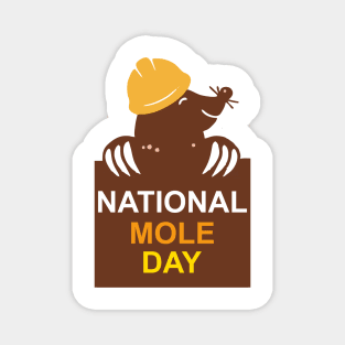 national mole day Magnet