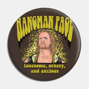 Hangman Page- Lonesome, ornery, and anxious Pin